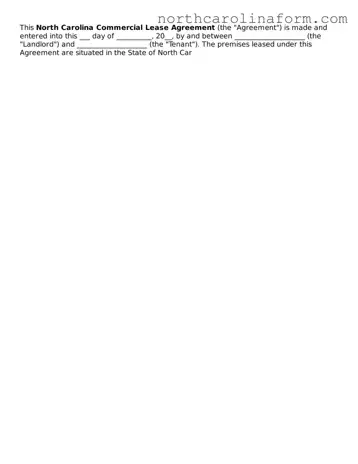 Attorney-Approved Commercial Lease Agreement Template for the State of North Carolina